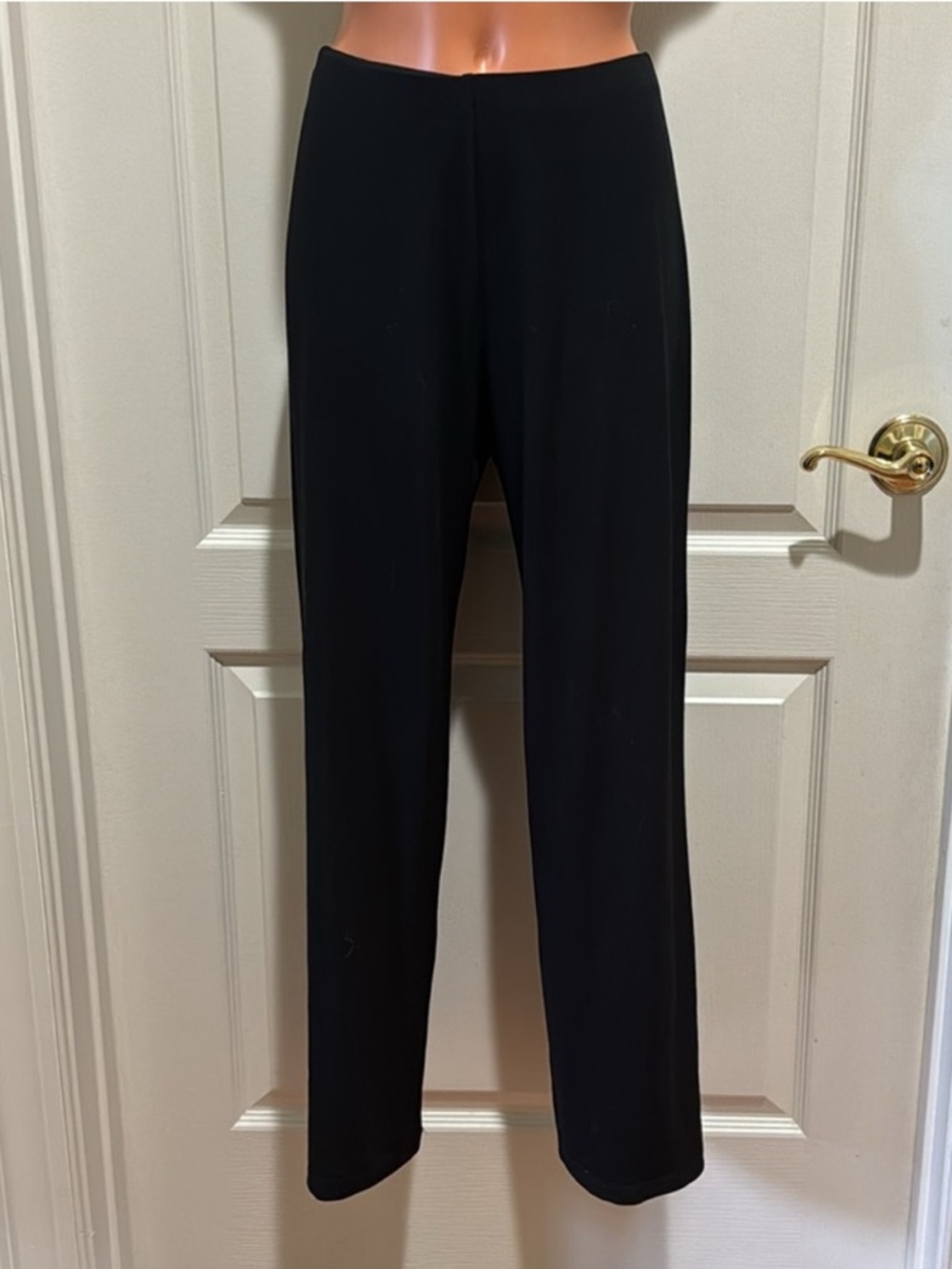 ALFANI Wide-Leg Pull-On Knit Pants Black Petite Small PS SP $60 EUC